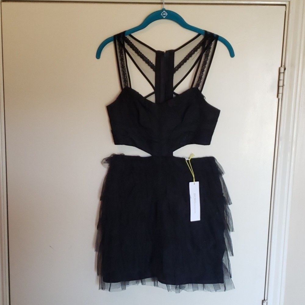 BCBGeneration Mesh/Tulle Dress
